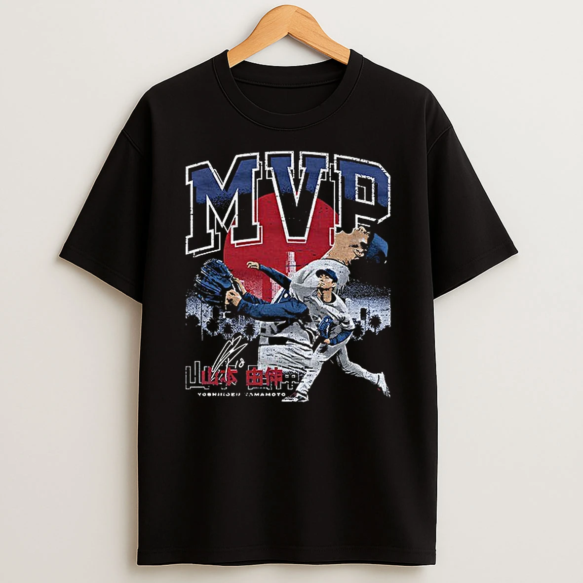 Yoshinobu Yamamoto Los Angeles Dodgers 2025 Championship Mvp Japan Signature Tshirt Hoodie