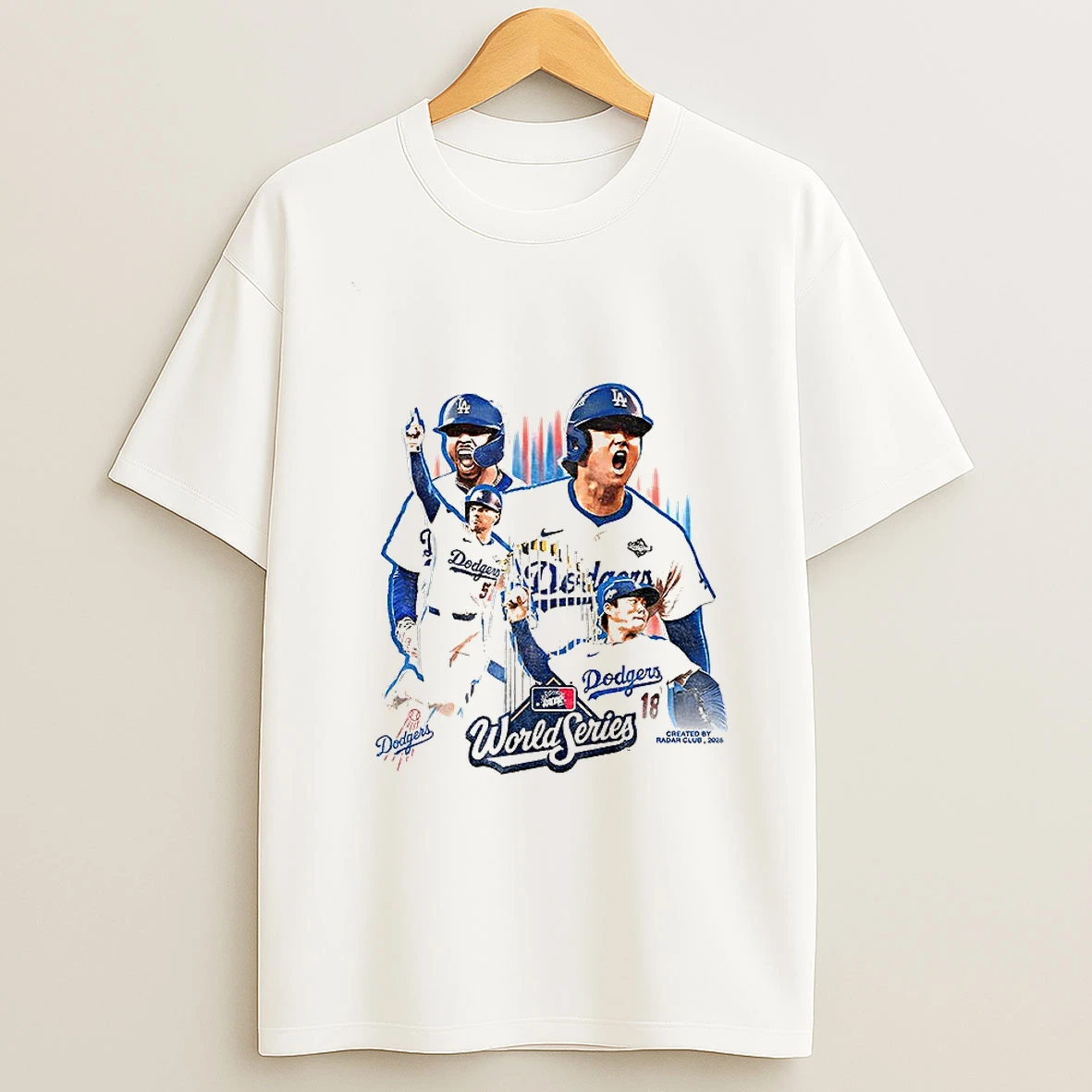 Yoshinobu Yamamoto Los Angeles Dodgers Trophy World Series Champions Graphic Vintage Tshirt Hoodie