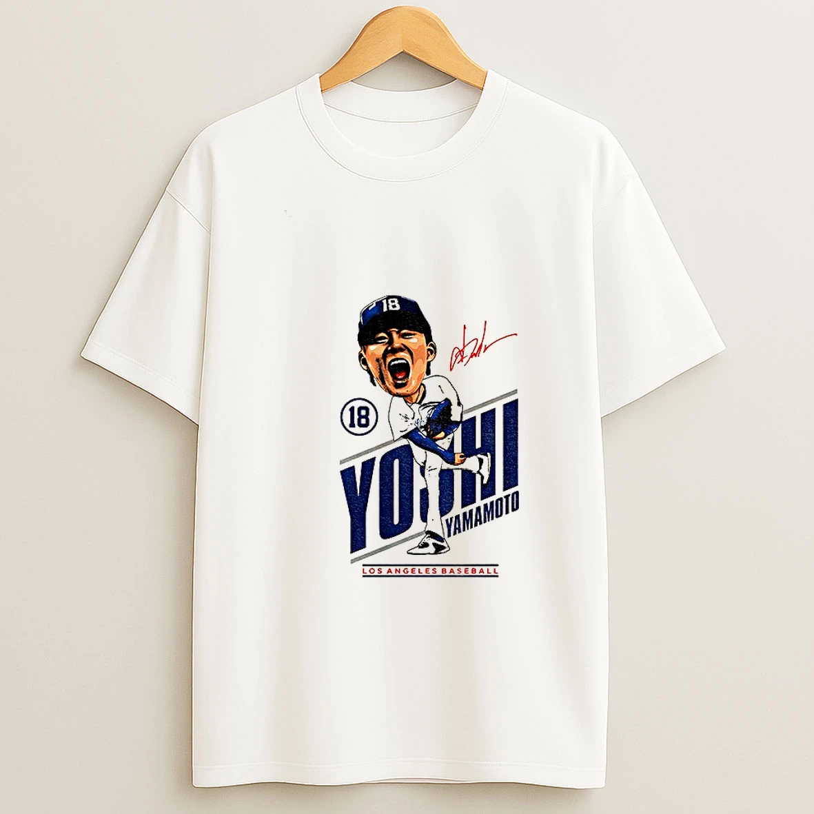 Yoshinobu Yamamoto Mvp Big Head Signature Los Angeles Dodgers Mlb 2025 World Series Tshirt Hoodie
