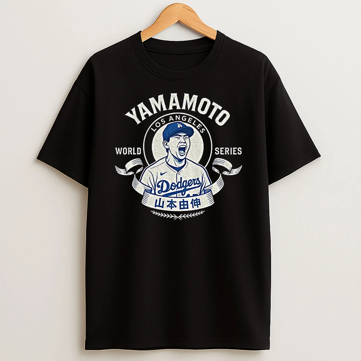 Yoshinobu Yamamoto Screaming Goat Los Angeles Dodgers Mvp World Series Tshirt Hoodie
