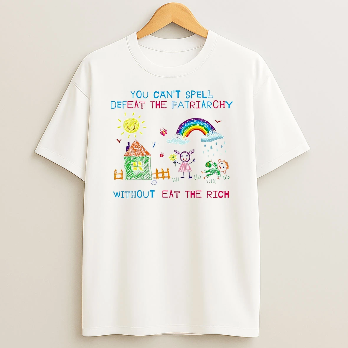 You Cant Spell Defeat The Patriarchy Without Eat The Rich Circle Tshirt Hoodie