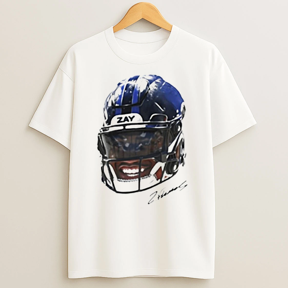 Zay Flowers Signature Football Portrait Tshirt Hoodie