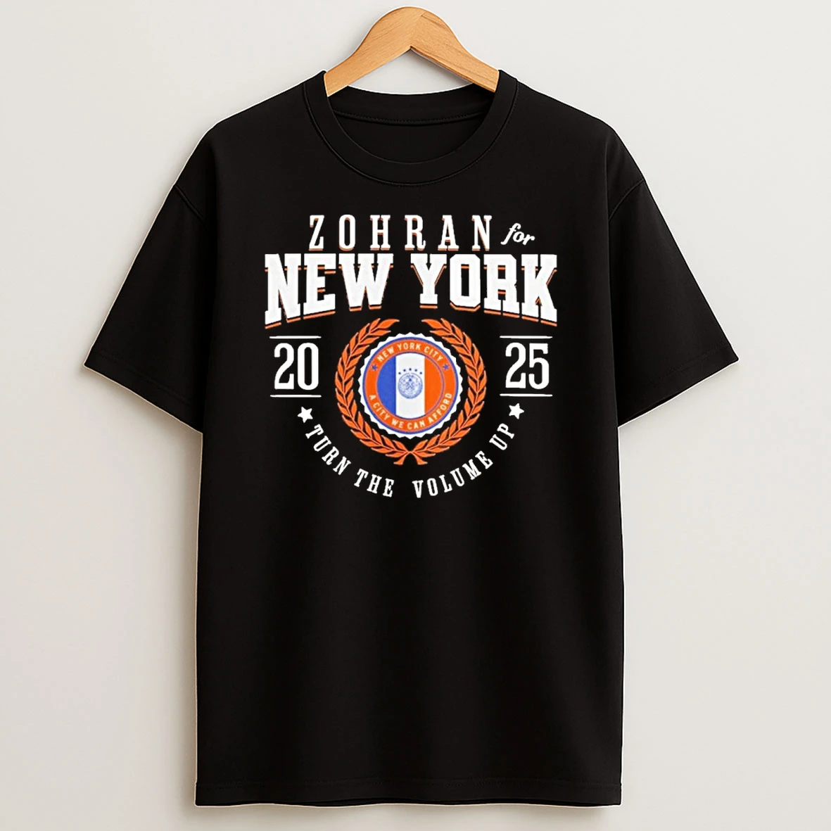 Zohran Mamdani For Nyc Turn The Volume Up 2026 Tshirt Hoodie