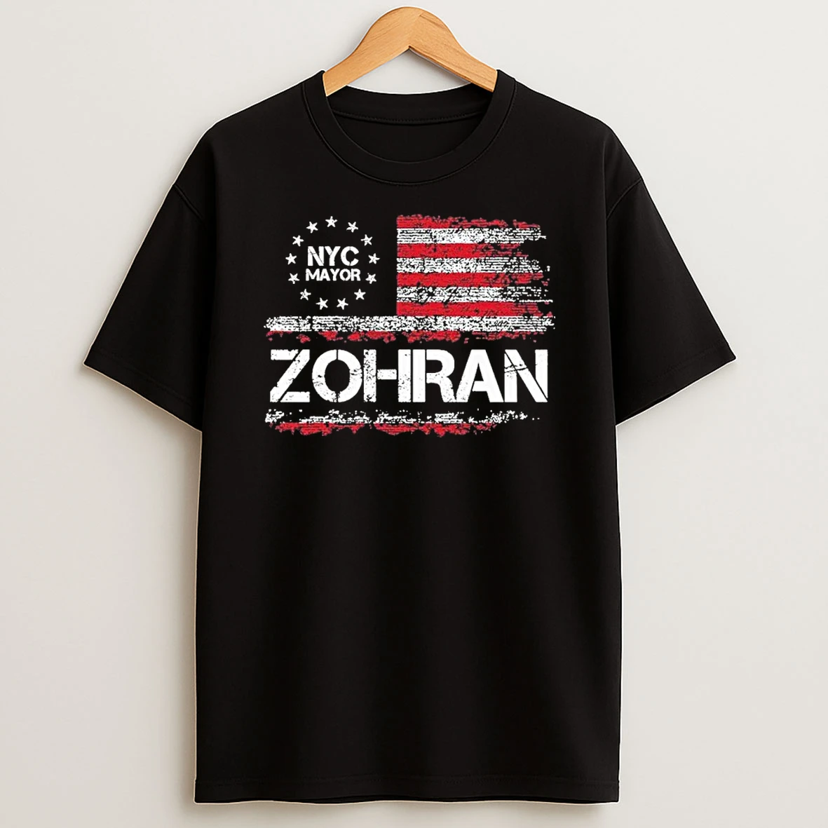 Zohran Mamdani Nyc Mayor American Flag Vintage Tshirt Hoodie