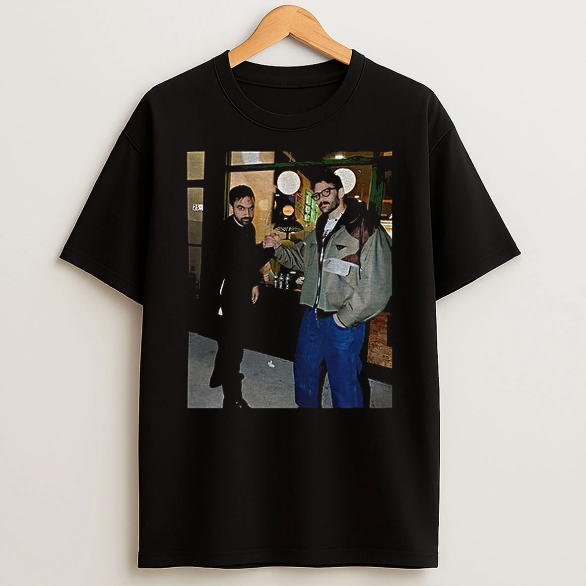 Zohran Mamdani And Hasan Piker Portrait Nyc Political Photo Tshirt Hoodie