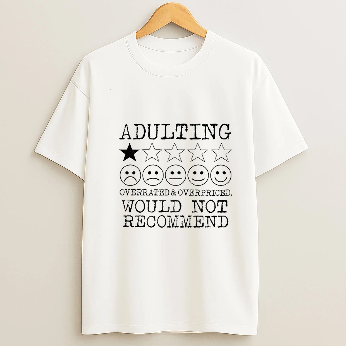 Fiug8jwj Adulting Overrated And Overpriced Would Not Recommend Tshirt Hoodie
