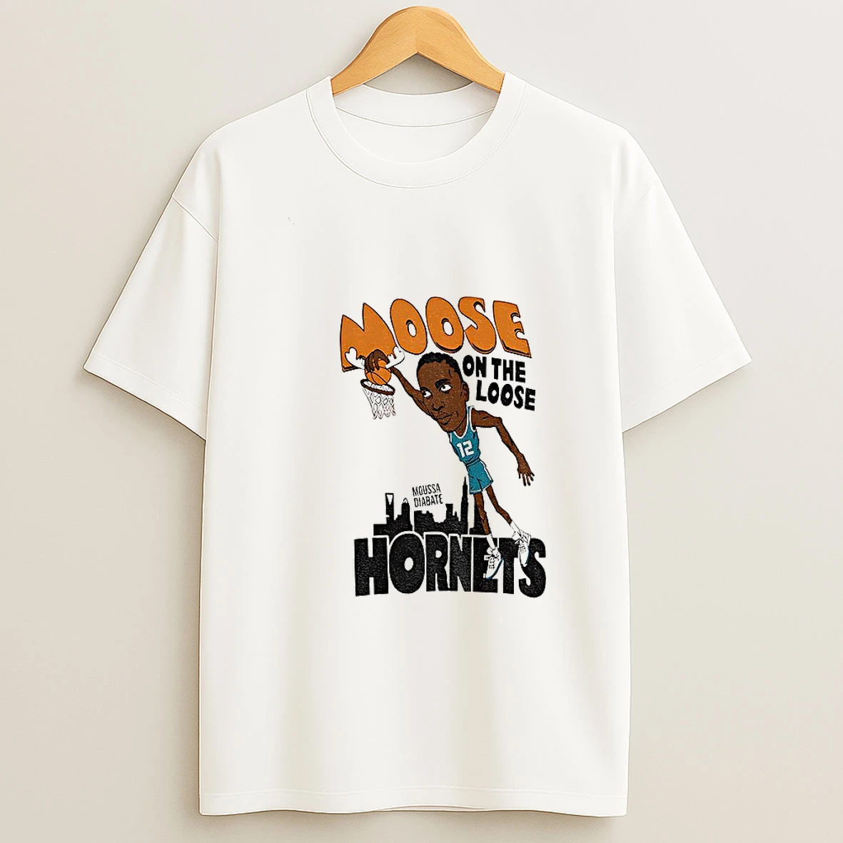 Fm7oggbx Moose On The Loose Hornets Moussa Diabate Tshirt Hoodie