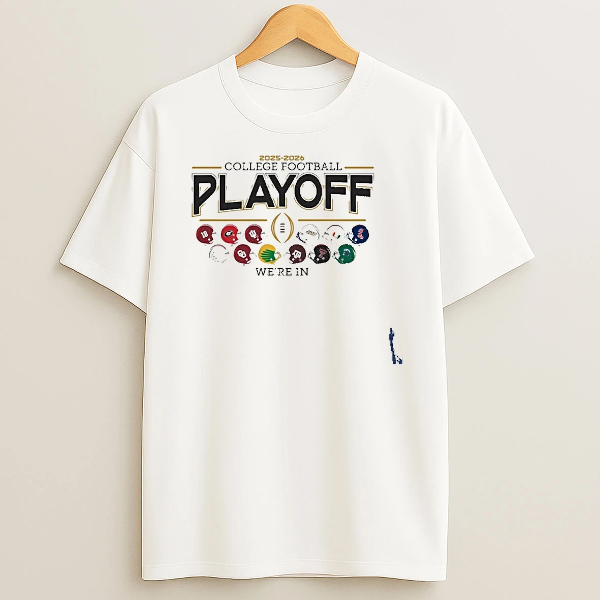 12 Team Football Helmet Cfp Bound T Shirt