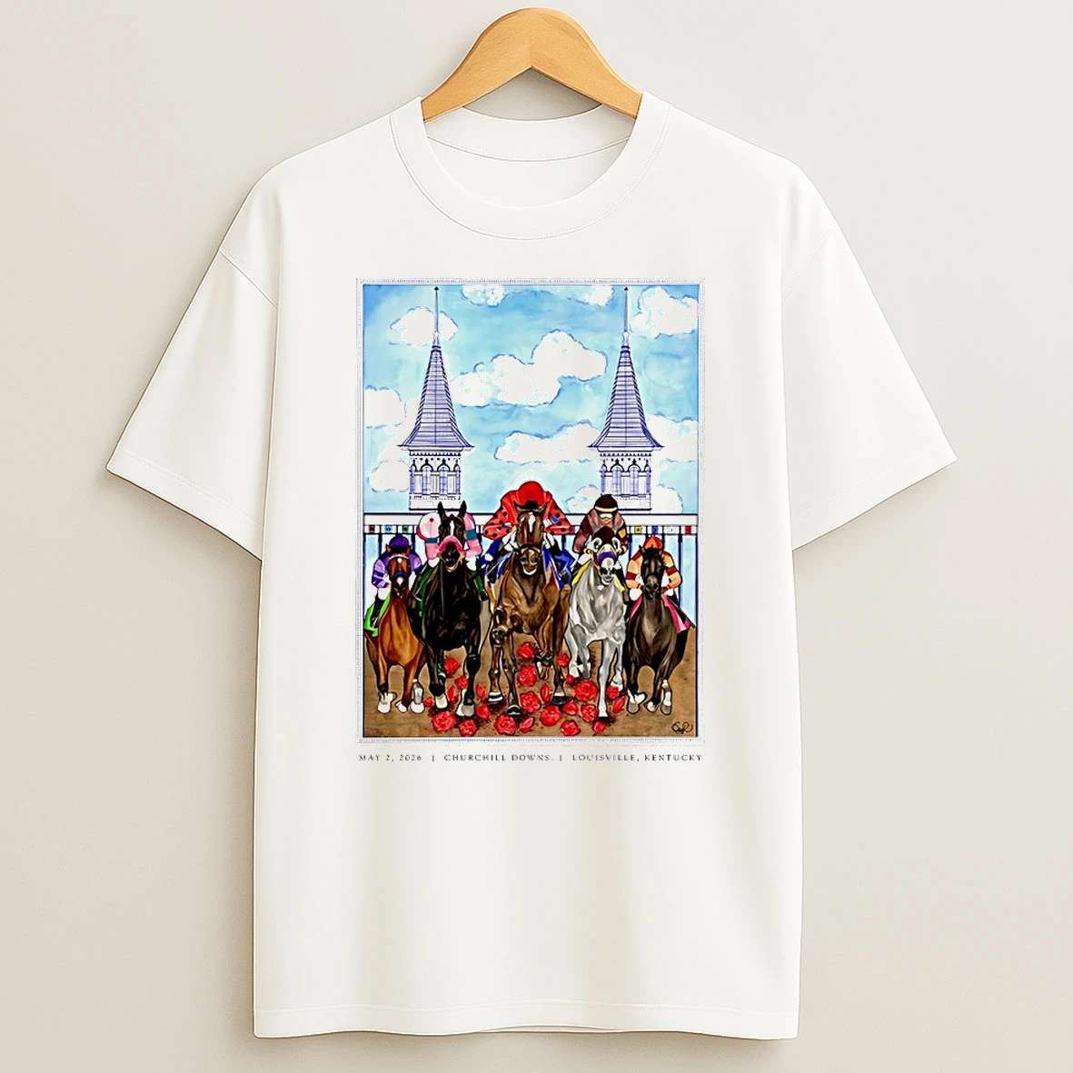 152nd Kentucky Derby Art Of The Derby 2026 Circle T Shirt