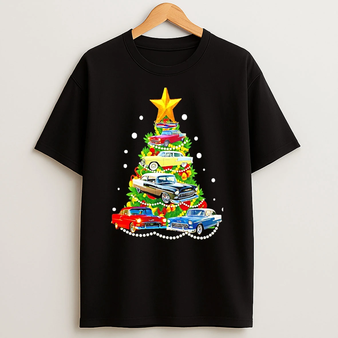 1955 Chevy Christmas Tree T Shirt