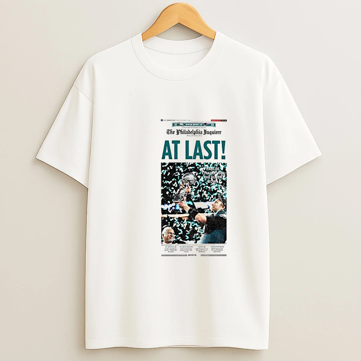 2018 Philadelphia Eagles At Last Super Bowl Champions T Shirt