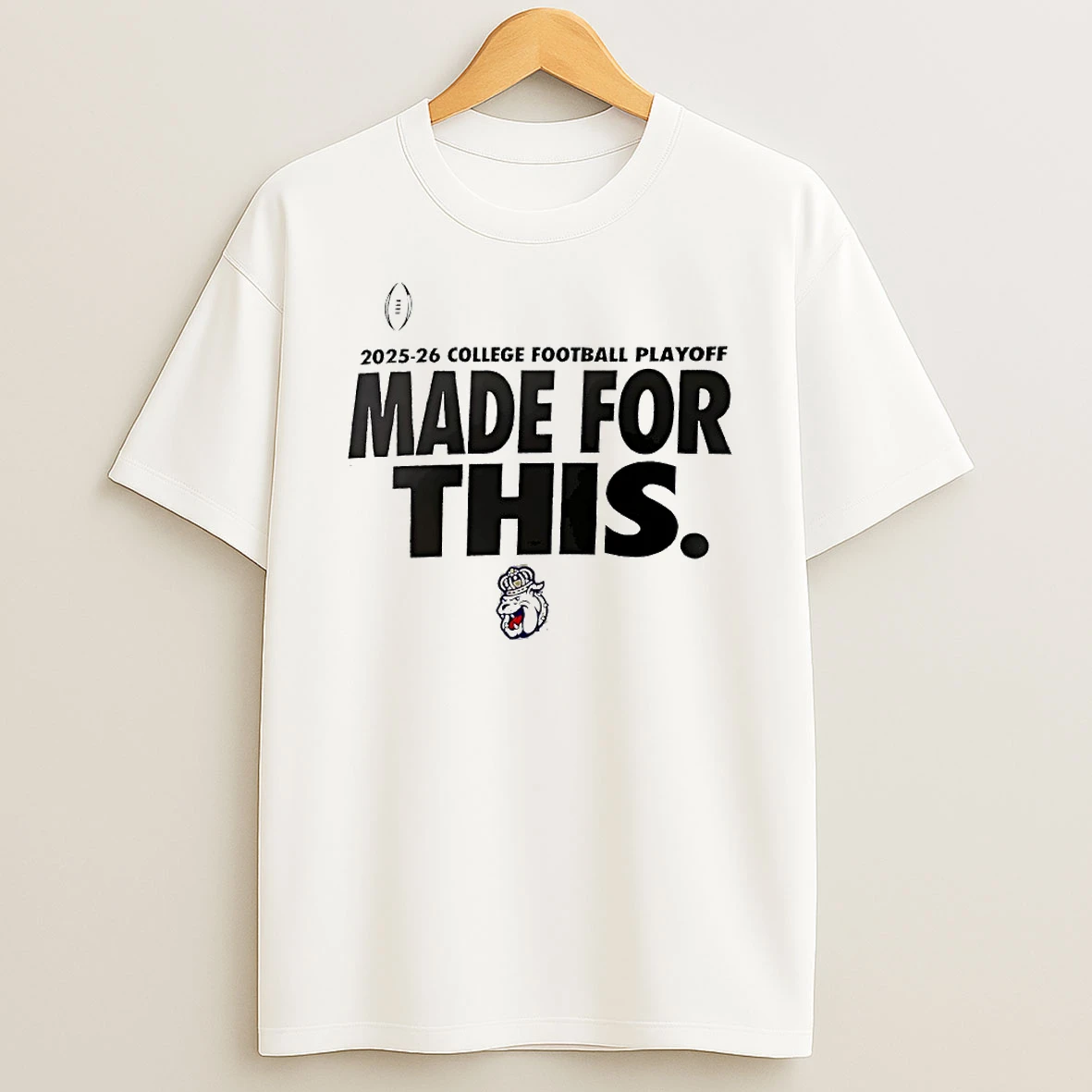2025 2026 College Football Playoff James Madison Dukes Made For This Circle T Shirt