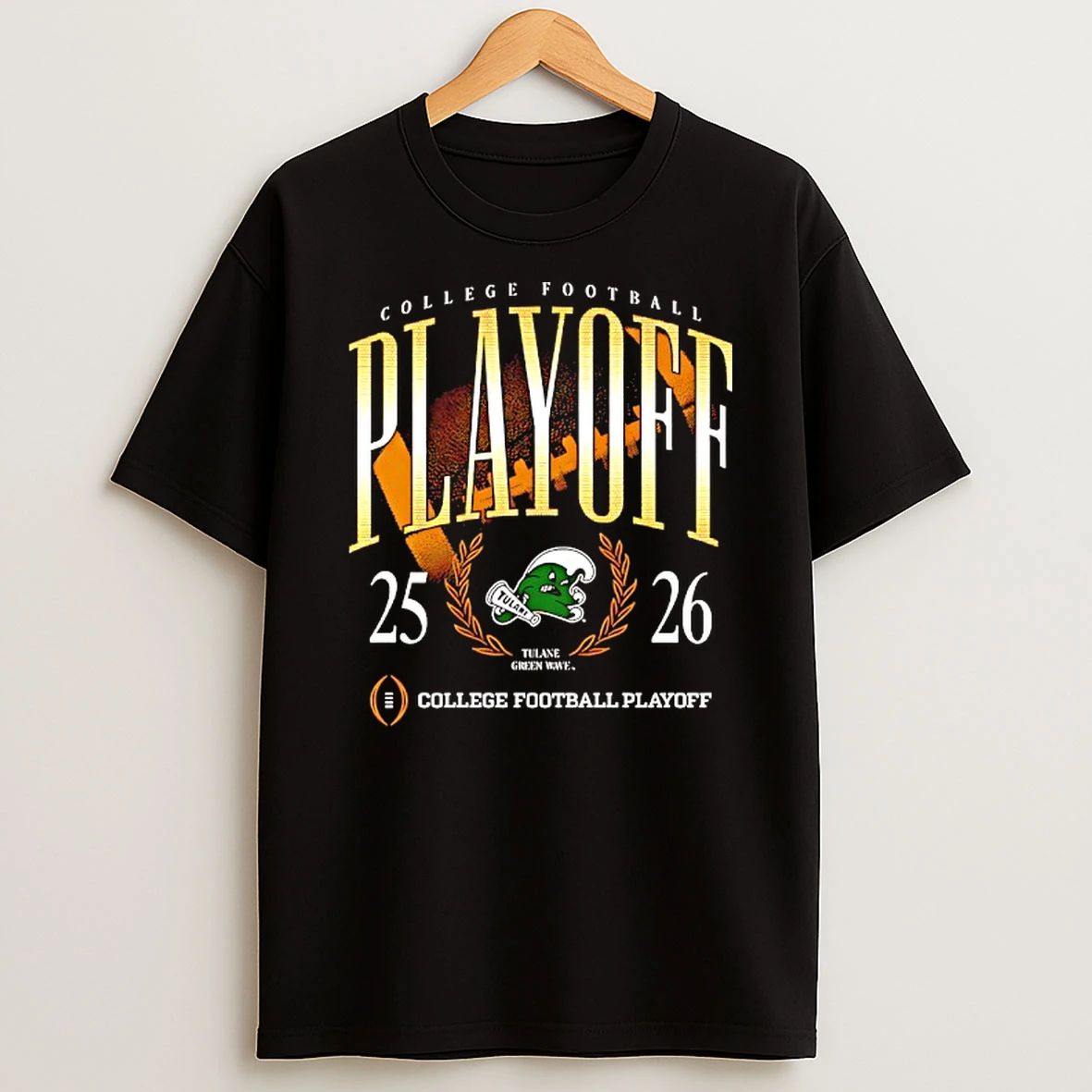2025 2026 College Football Playoff Tulane Green Wave Crest T Shirt