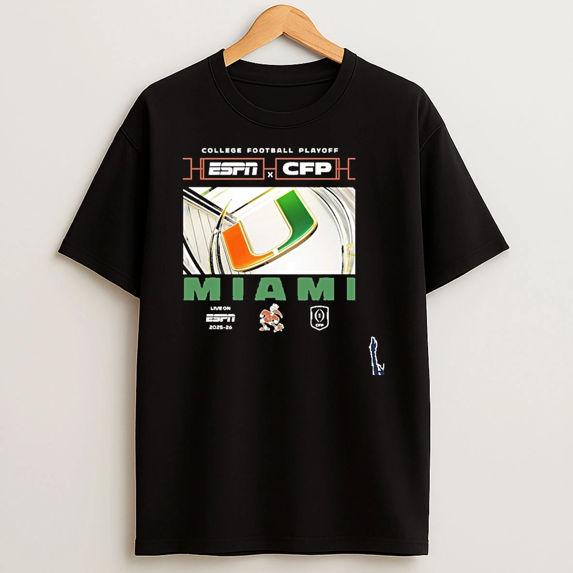 2025 26 Cfp Miami Hurricanes Window T Shirt