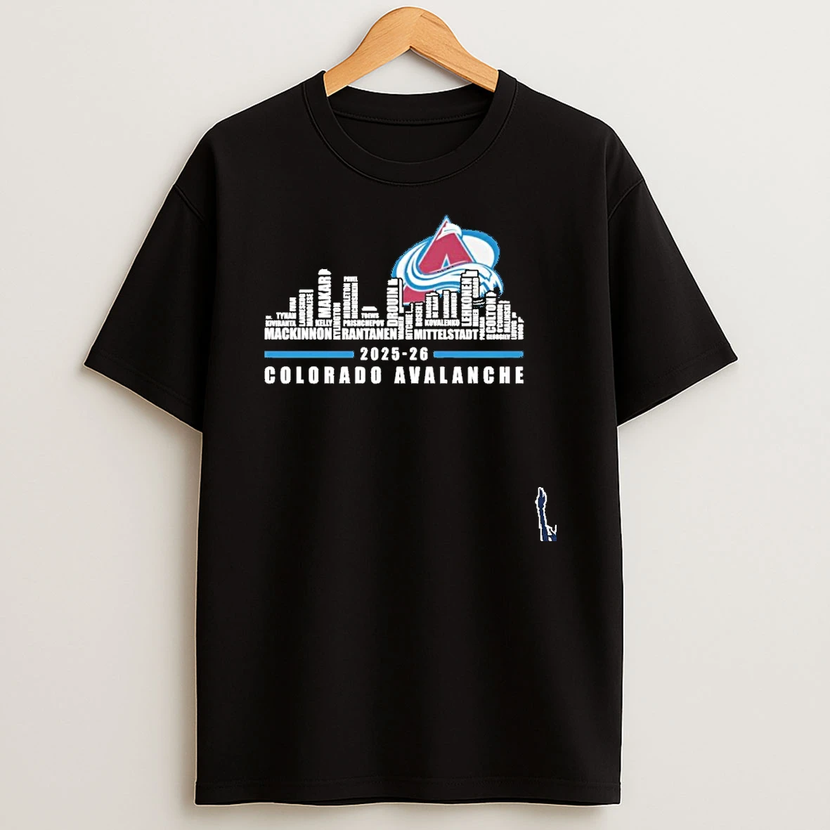 2025 26 Colorado Avalanche City Typo T Shirt