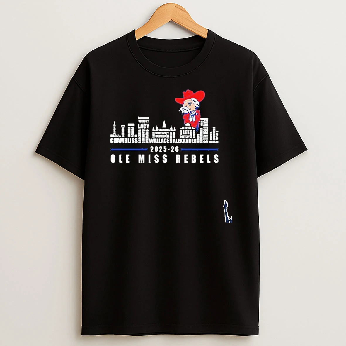 2025 26 Ole Miss Rebels Logo City Text T Shirt