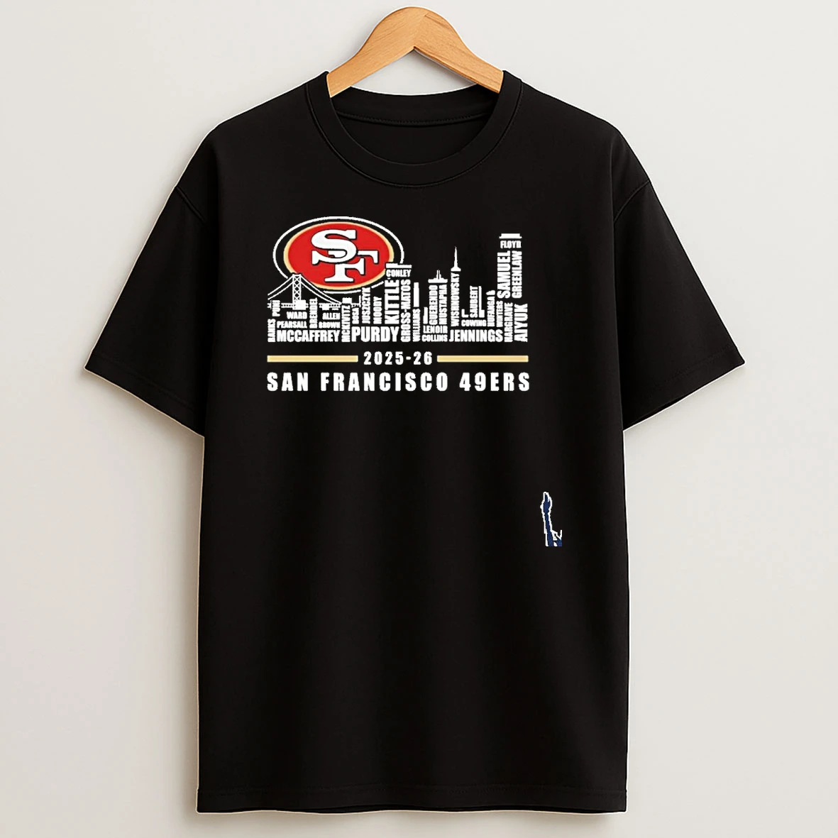 2025 26 San Francisco 49ers City Typo T Shirt
