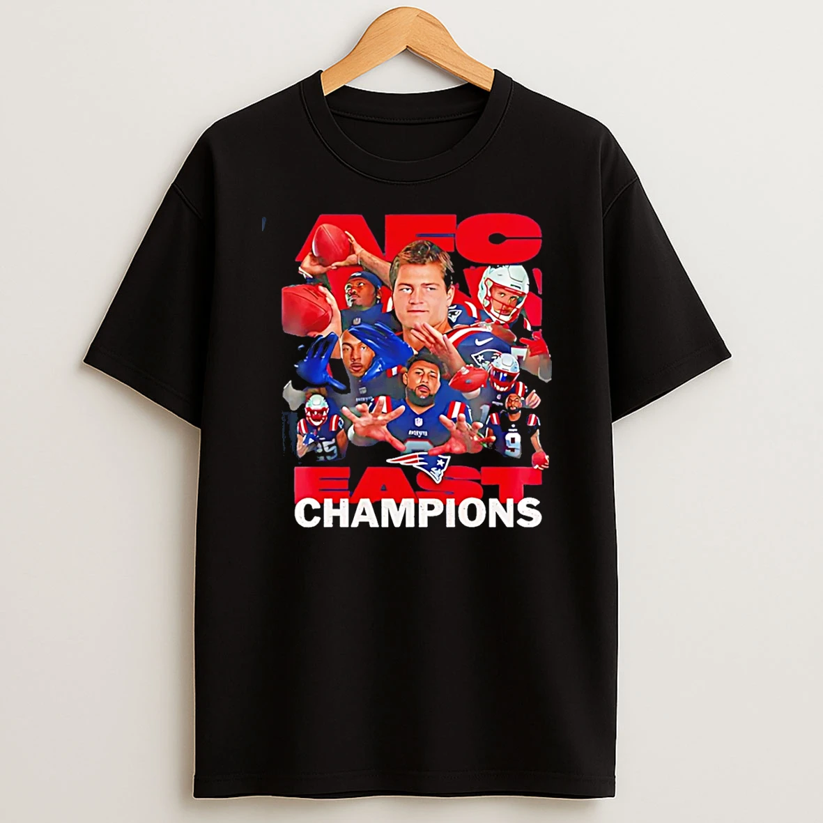 2025 Afc East Champions New England Patriots All Team T Shirt