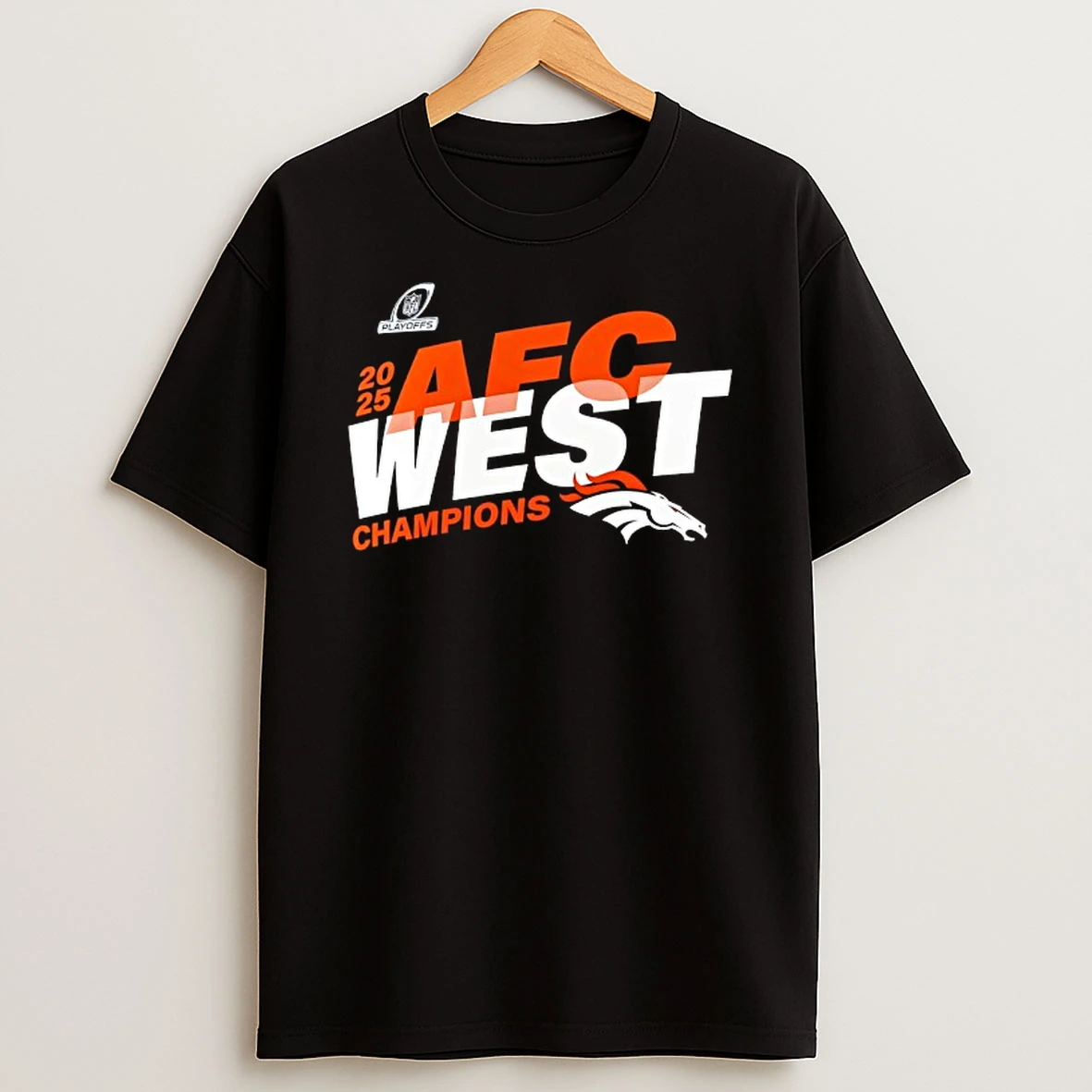 2025 Afc North Division Champions Denver Broncos Logo T Shirt