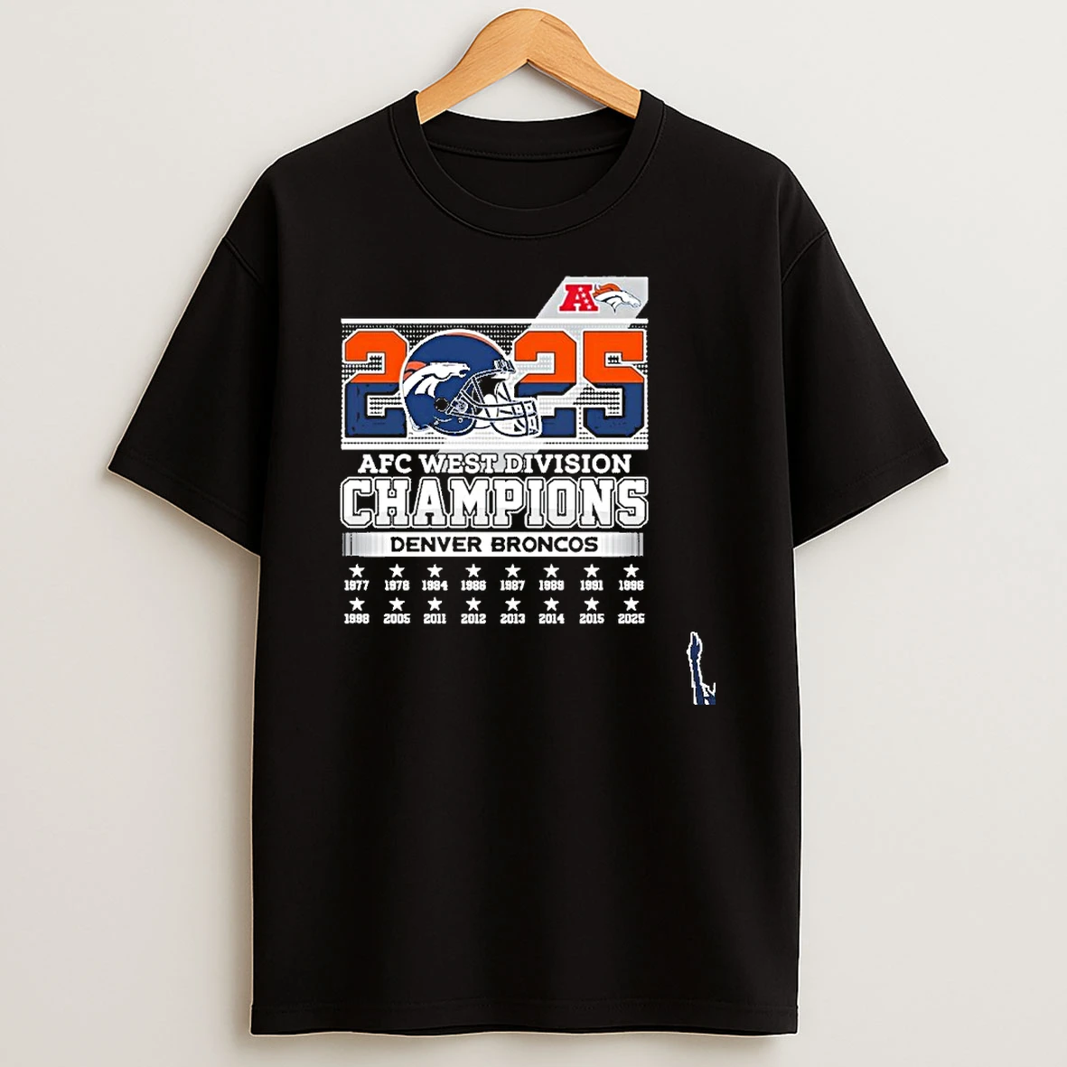 2025 Afc West Division Champions Denver Broncos T Shirt