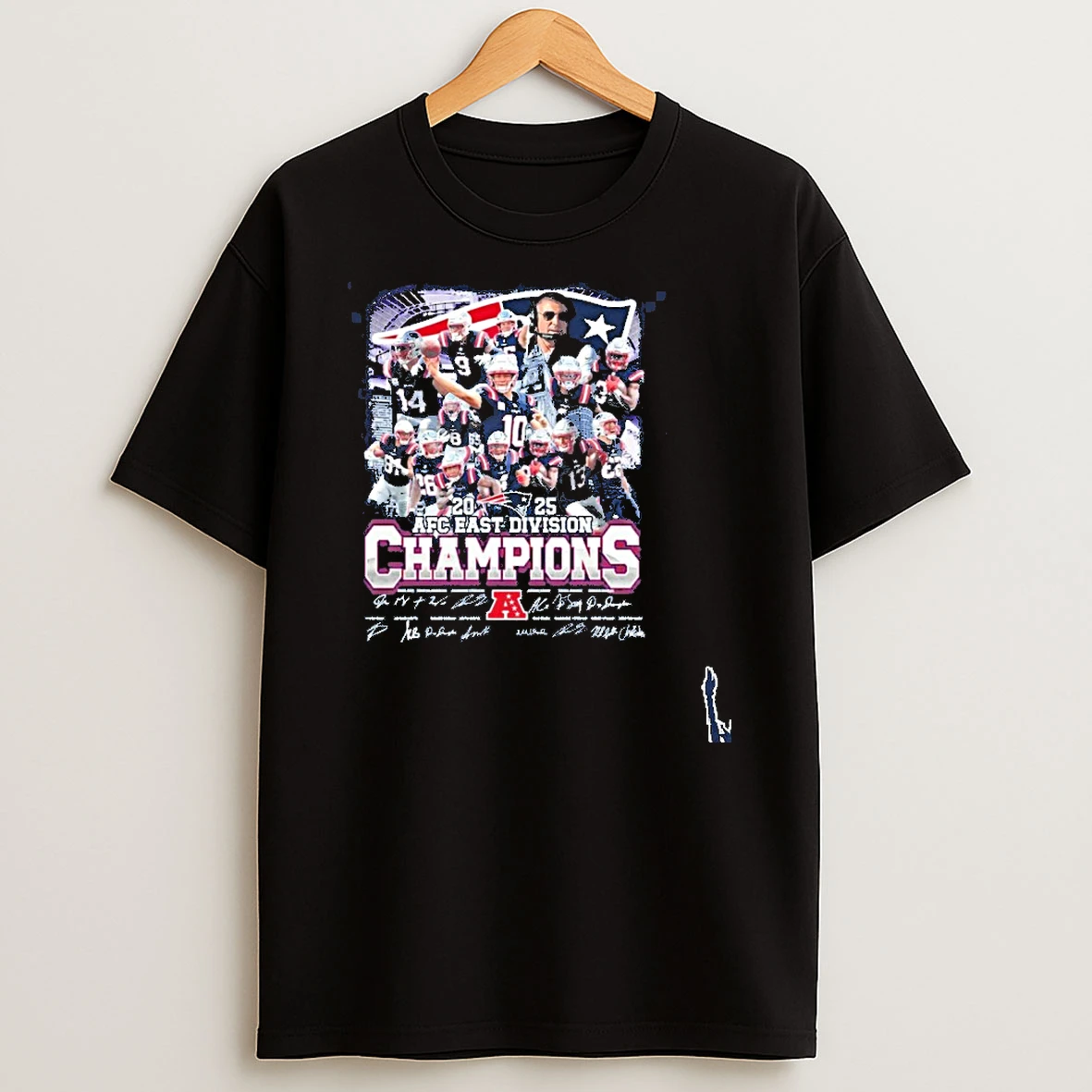 2025 Afc East Division Champions Team Player Signature T Shirt