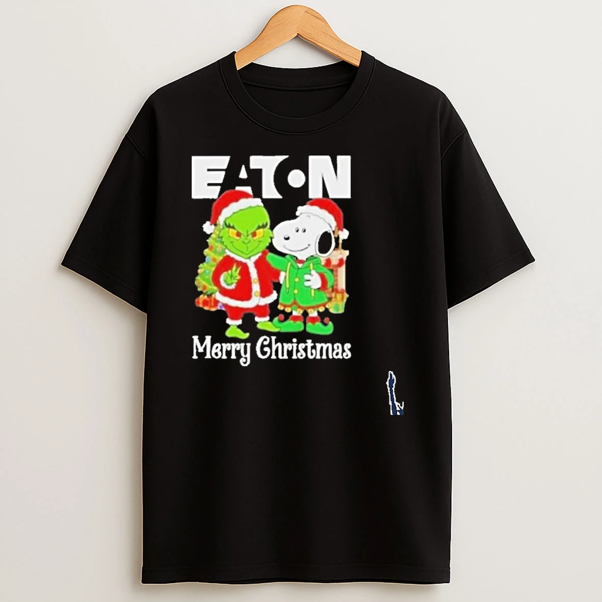 2025 Awesome Eaton Corporation X Grinch And Snoopy Merry Christmas T Shirt
