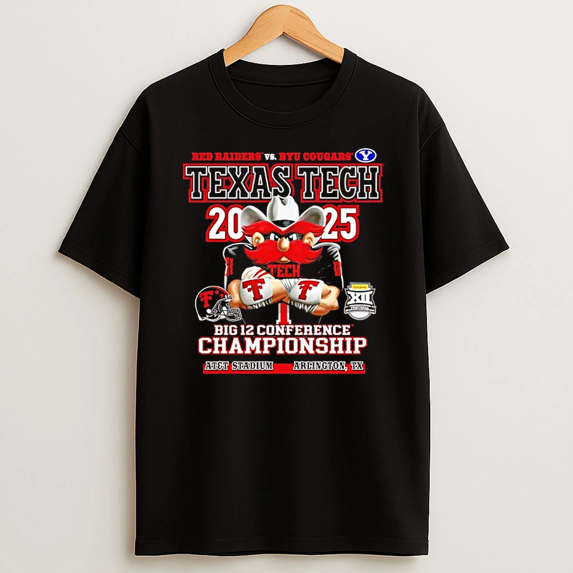 2025 Big 12 Conference Championship Wreckem Gameday Texas Tech T Shirt