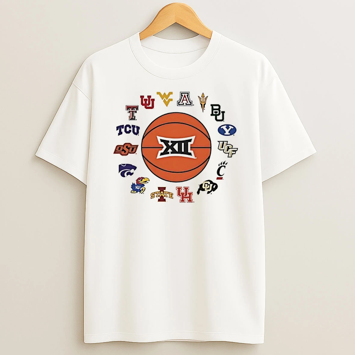 2025 Big 12 All Team Basketball Logo T Shirt