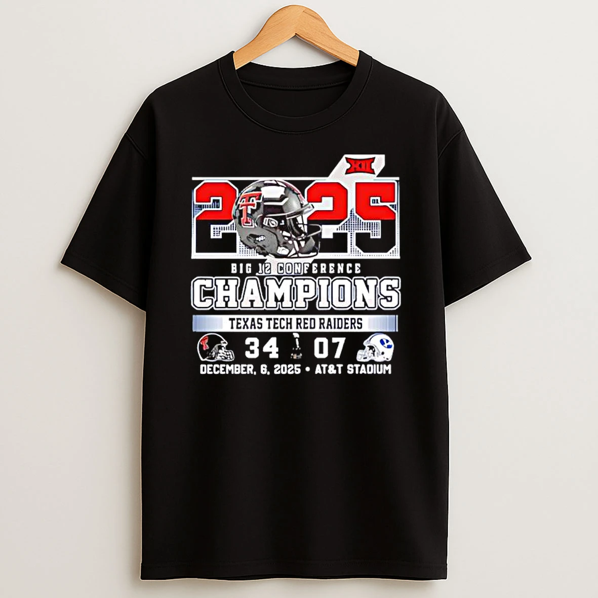 2025 Big 12 Conference Champions Texas Tech Red Raiders Champs T Shirt
