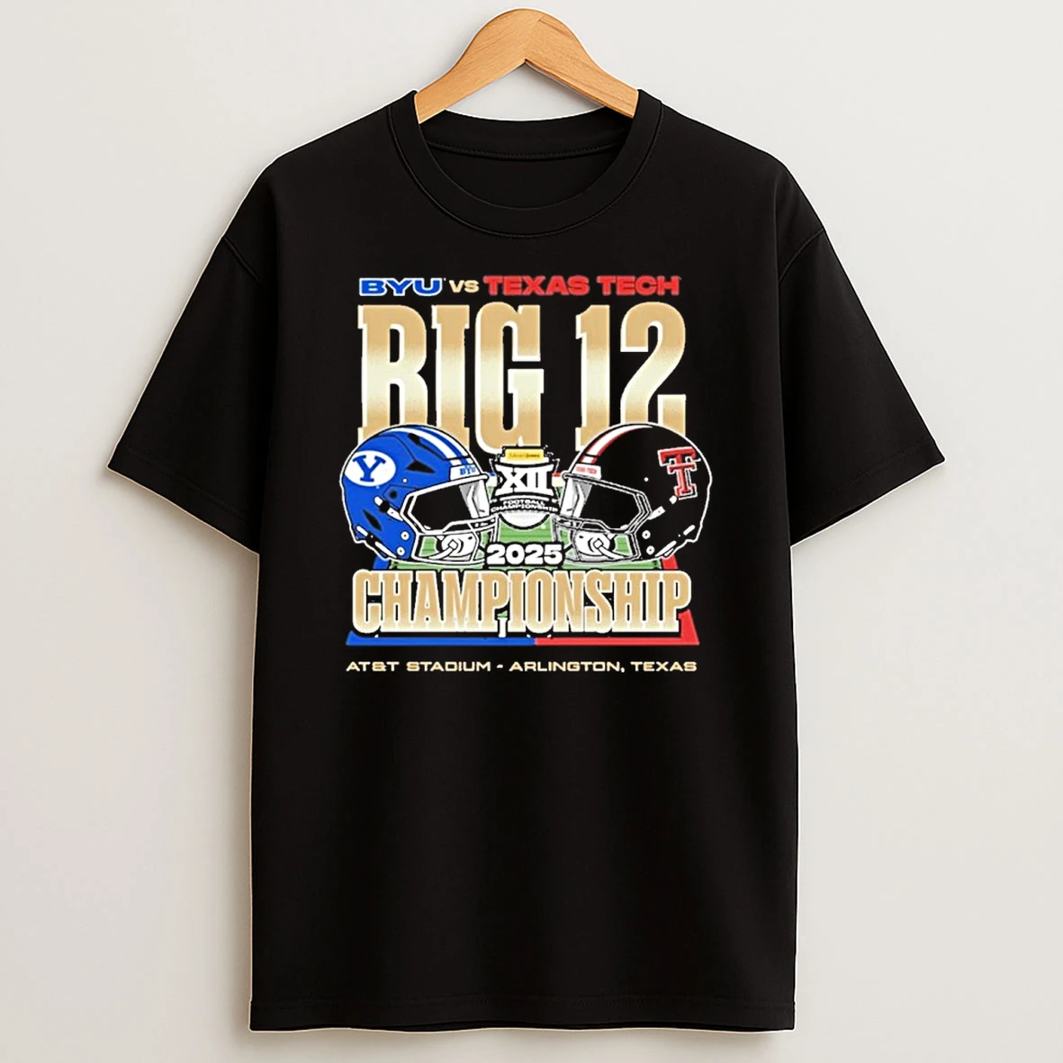 2025 Big 12 Football Championship Byu Vs Texas Tech Arlington Tx T Shirt
