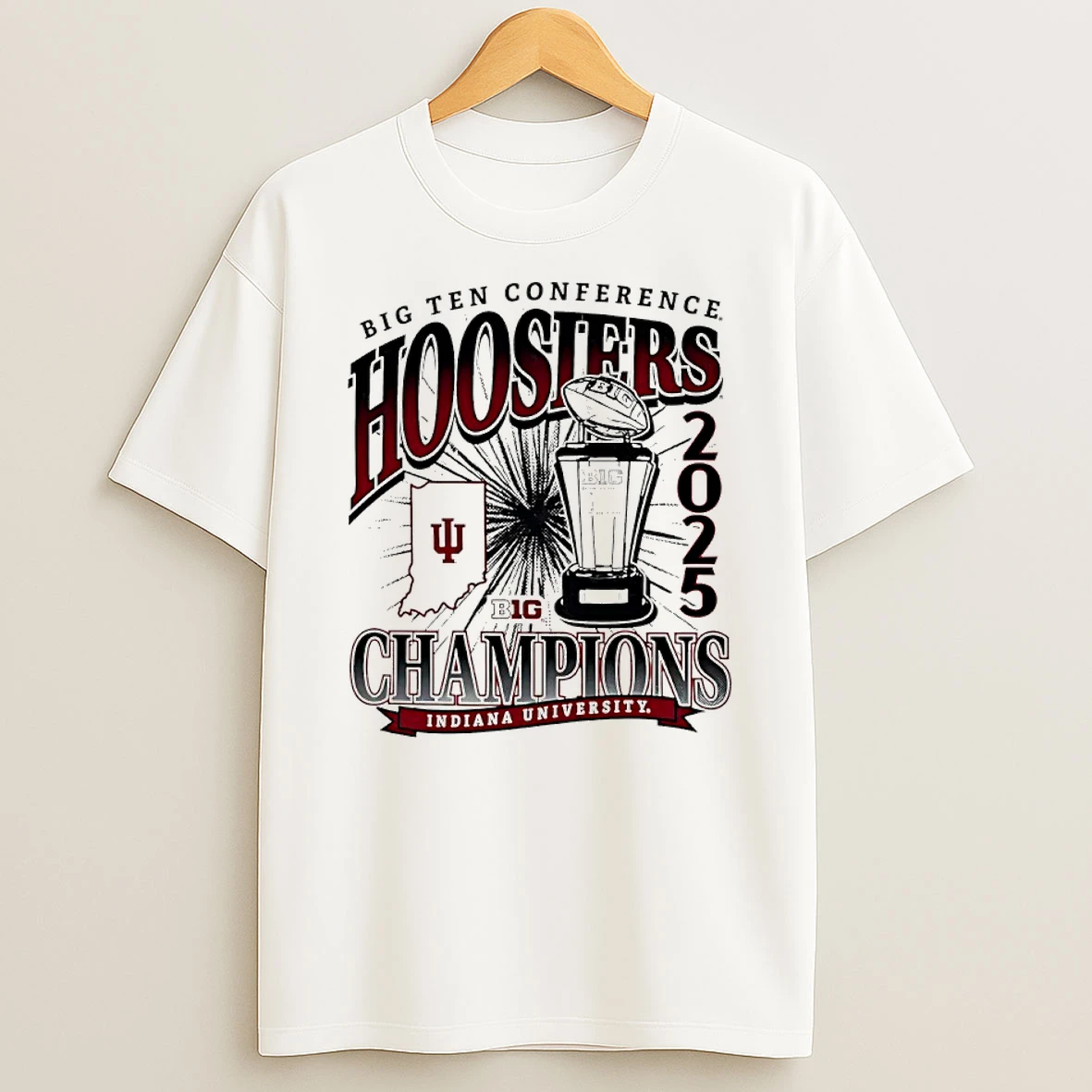 2025 Big Ten Conference Champions Indiana Hoosiers Vintage T Shirt