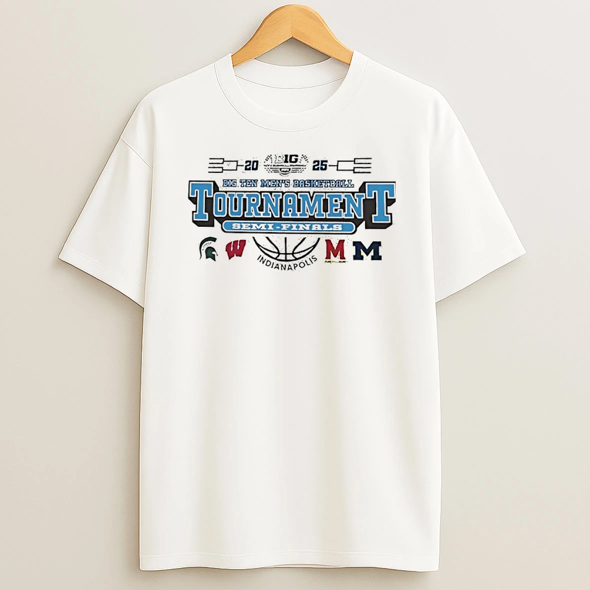 2025 Big Ten Mens Basketball Tournament Semi Final Bound T Shirt