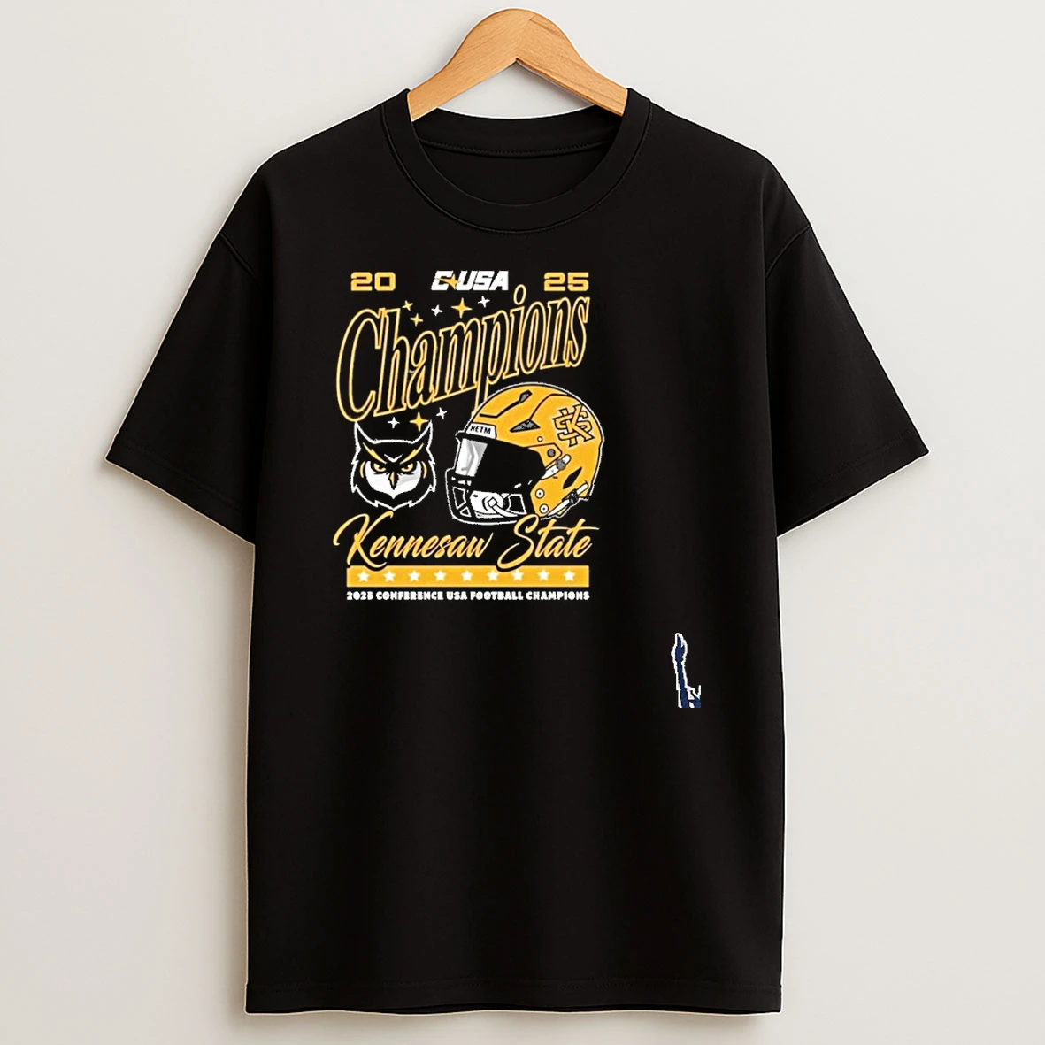 2025 C Usa Champions Kennesaw State Owls Football Conference Helmet T Shirt