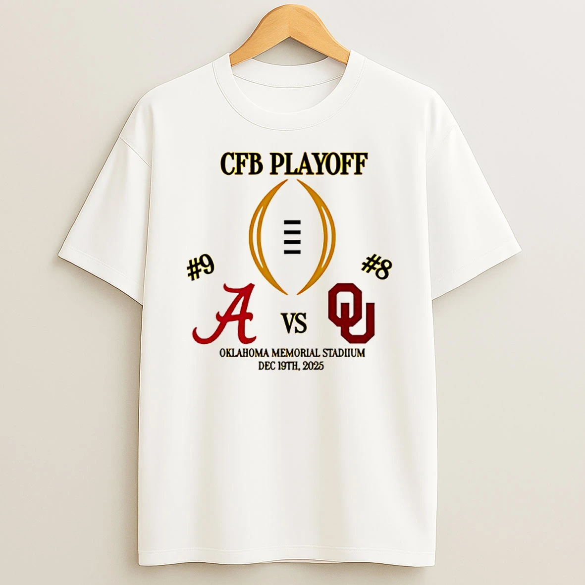 2025 Cfp First Rd Game 1 Alabama Vs Oklahoma T Shirt