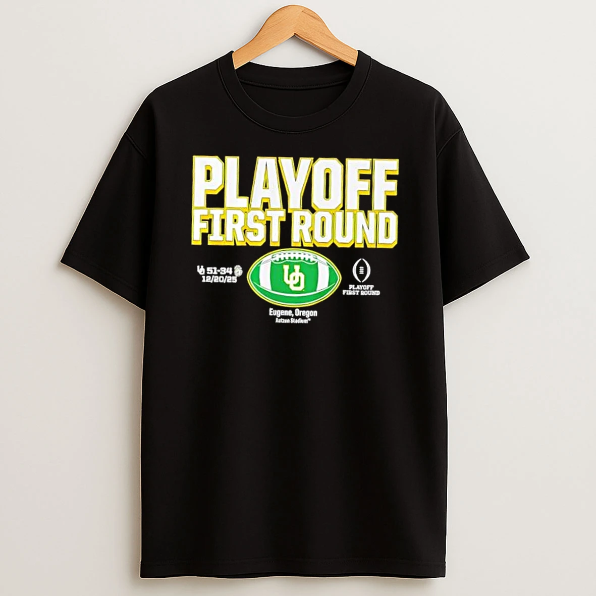 2025 Cfp First Round Winner Oregon Ducks Autzen Stadium T Shirt