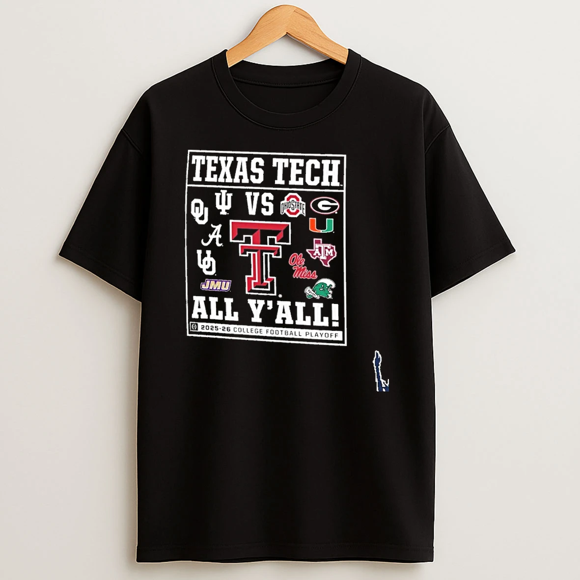 2025 Cfp Framed 12 Teams All Yall T Shirt