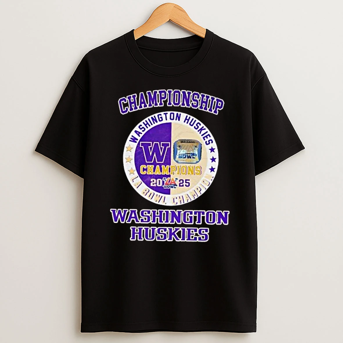 2025 Championship Washington Huskies La Bowl T Shirt