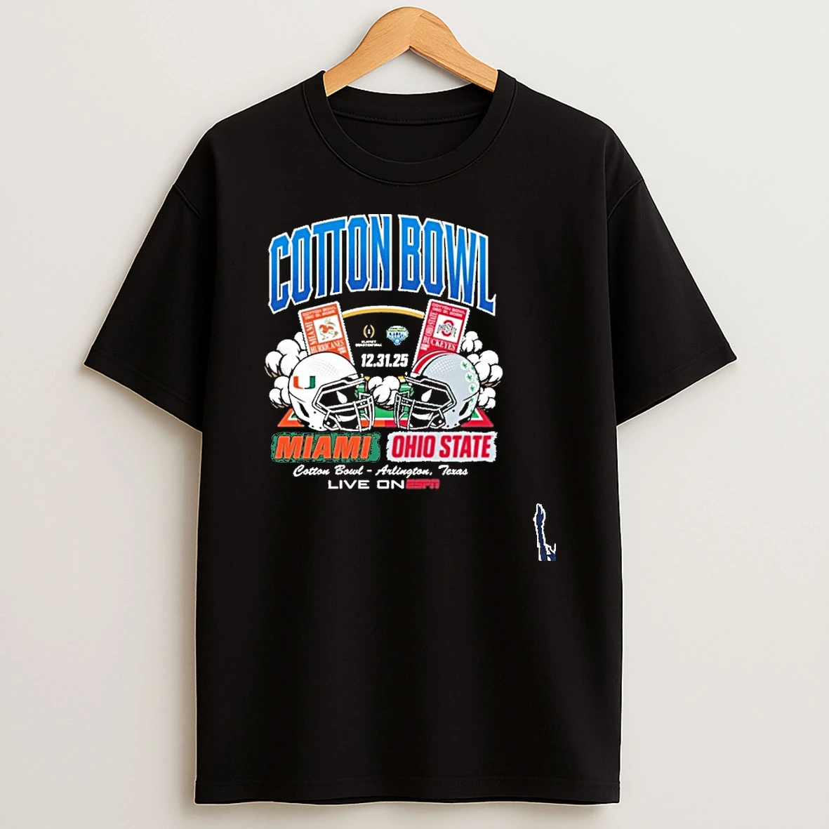 2025 Cotton Bowl Head To Head Miami Vs Osu T Shirt