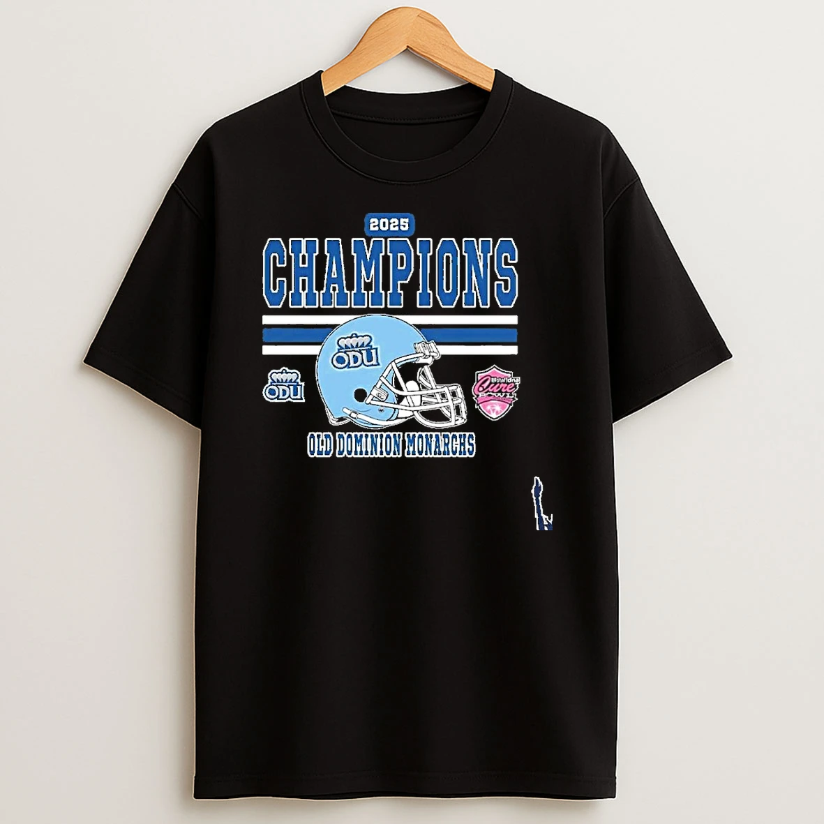 2025 Cure Bowl Champions Old Dominion Monarchs Football Helmet T Shirt