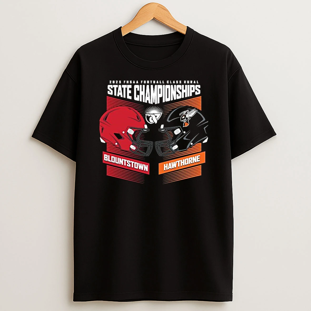 2025 Fhsaa Football Class Rural State Championships H2h Blountstown Vs Hawthorne T Shirt