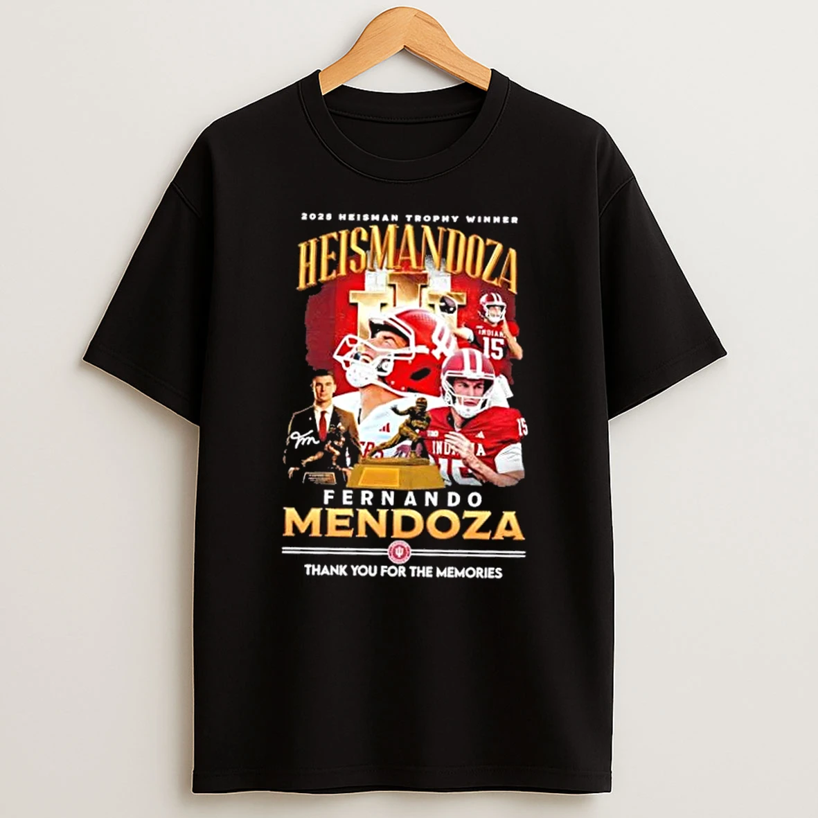 2025 Heisman Trophy Winner Heismandoza Fernando Mendoza Thank You For The Memories Signature T Shirt