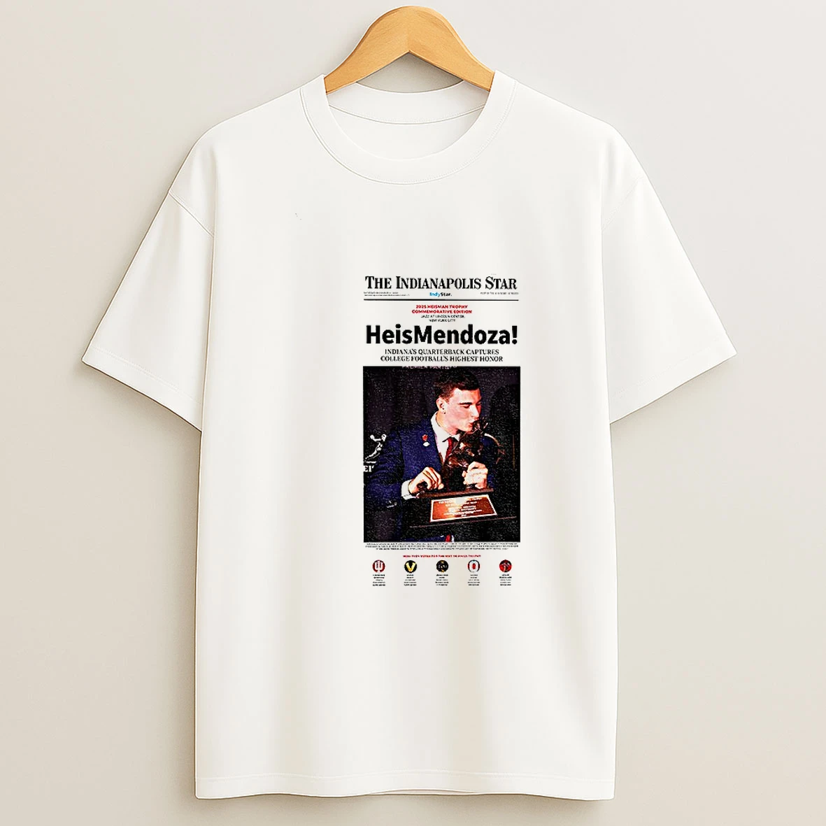 2025 Indiana Football Heismendoza Heisman Trophy Season T Shirt
