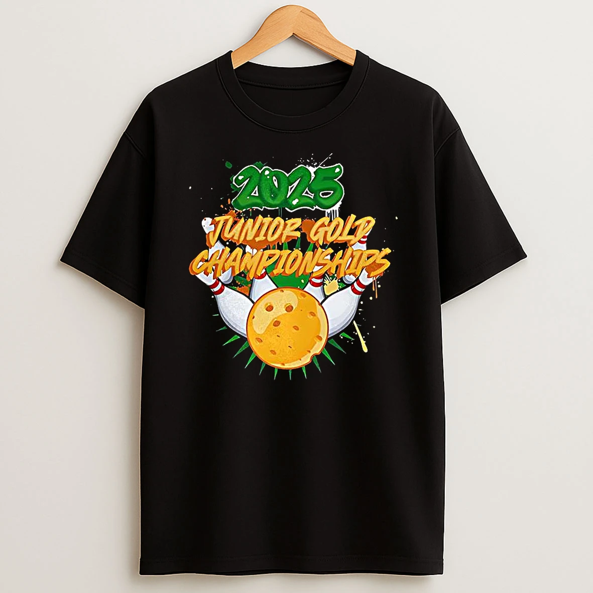 2025 Junior Gold Championships Bowling Graffiti T Shirt