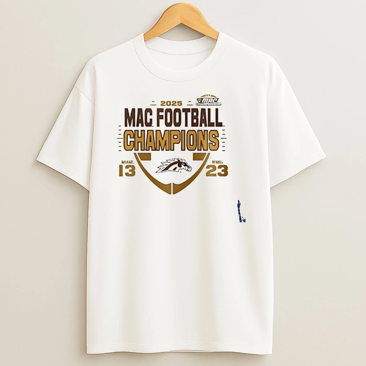 2025 Mac Football Champions Miami 13 Wmu 23 Logo T Shirt