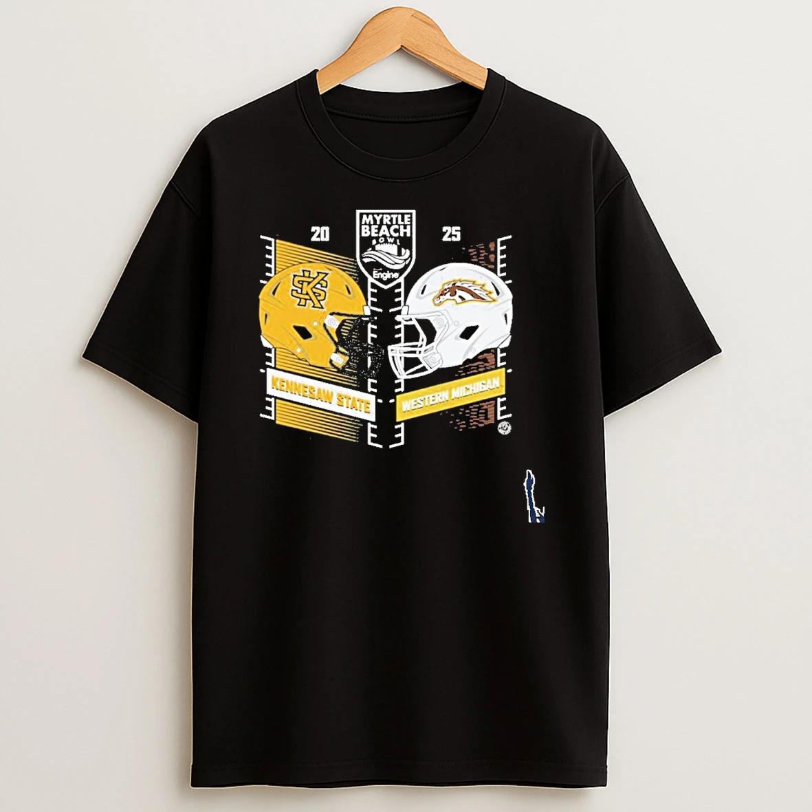 2025 Myrtle Beach Bowl Western Michigan Vs Kennesaw State Head To Head T Shirt