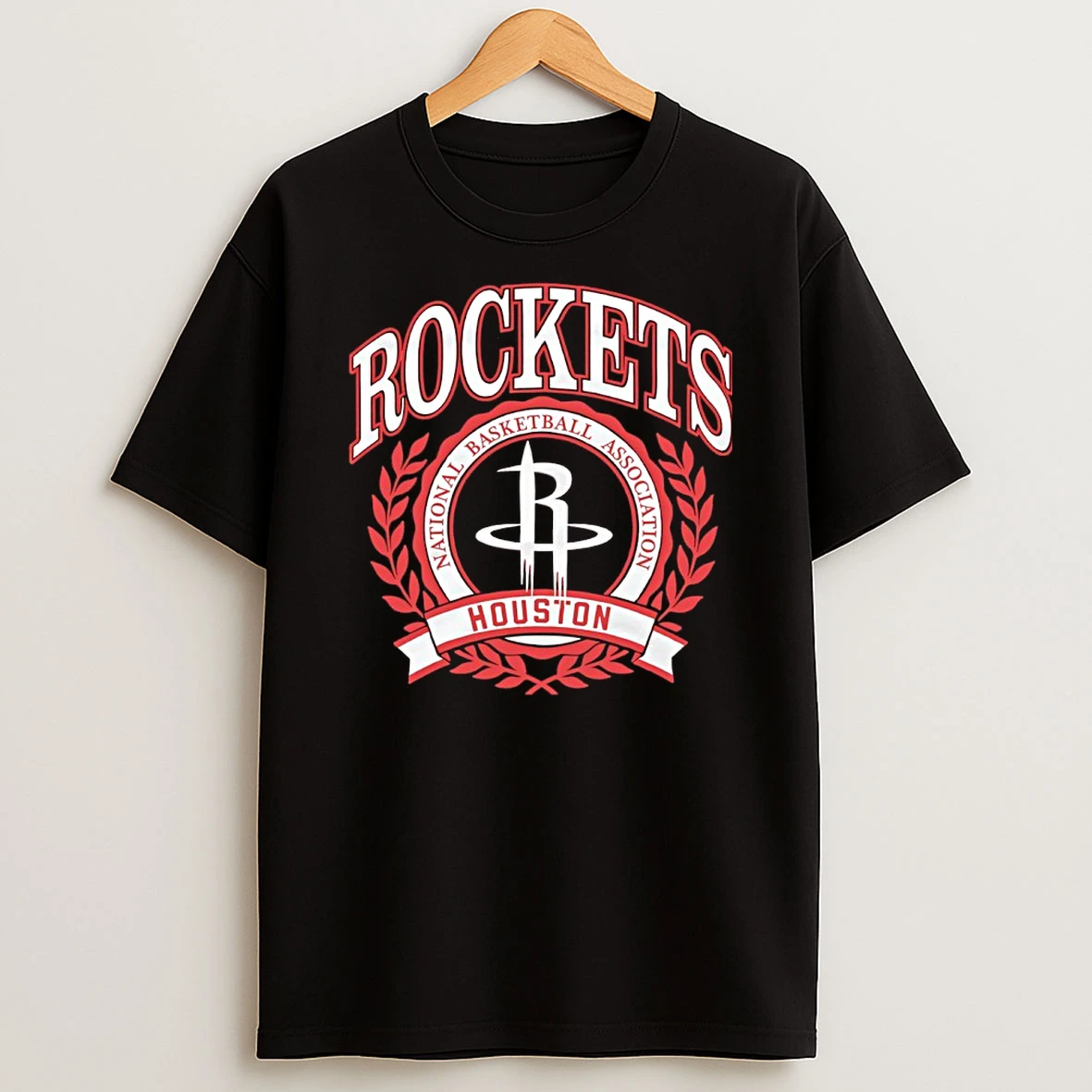 2025 Nba Houston Rockets Crest T Shirt