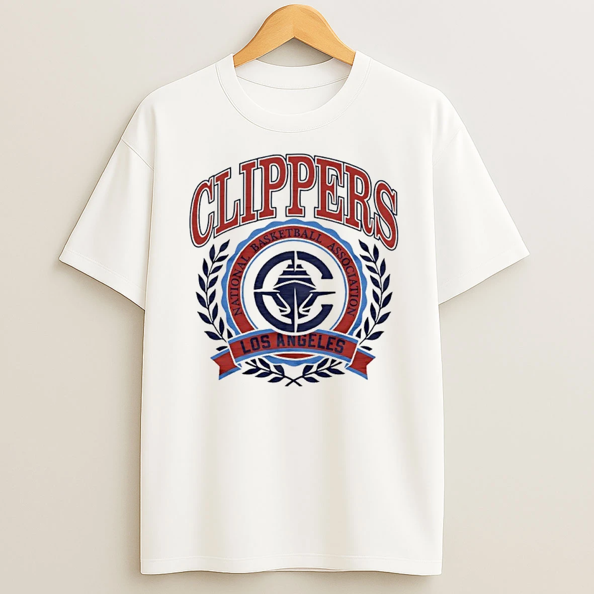 2025 Nba Los Angeles Clippers Crest T Shirt