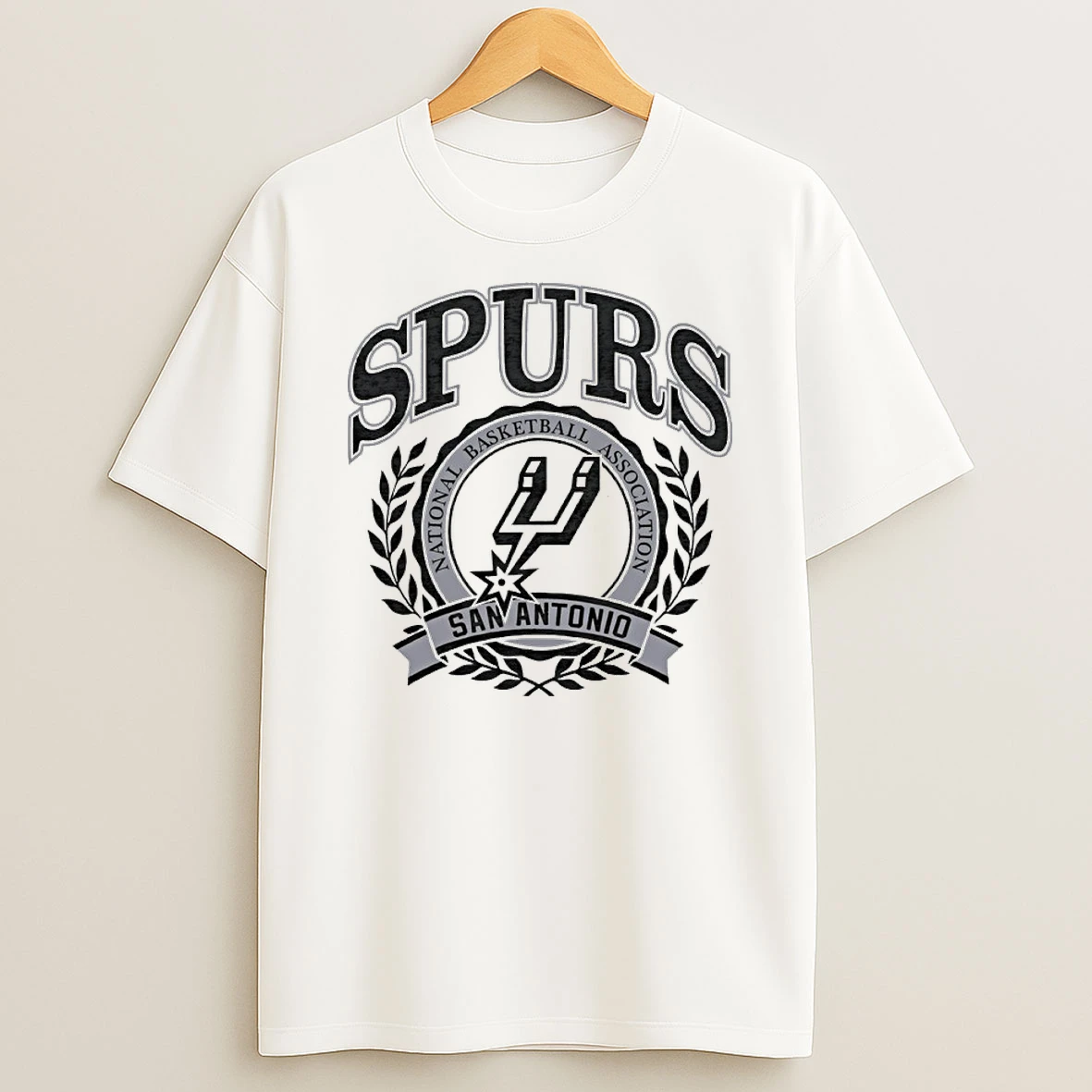2025 Nba San Antonio Spurs Crest T Shirt