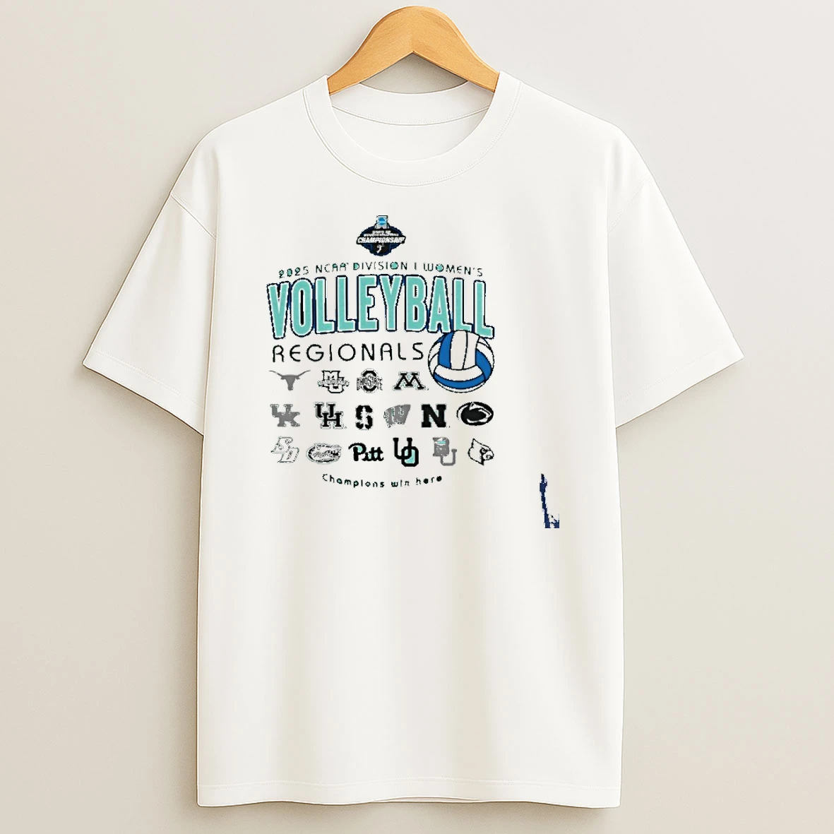 2025 Ncaa Di Womens Volleyball Regional Teams T Shirt