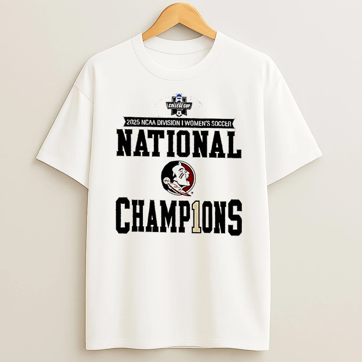 2025 Ncaa Division Womens Soccer National Fsu Seminoles Champions T Shirt